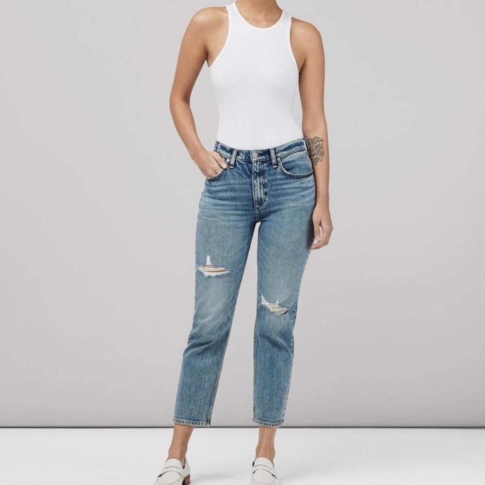 New Rag & Bone Wren High Rise Slim Straight Jeans NWOT